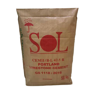 Kantong Semen PP Katup Bawah Blok Polypropylene Tenun 20kg 25kg 30kg 40kg 50kg Wadah Kemasan