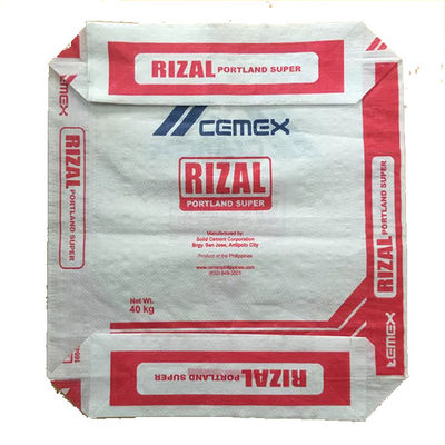 20kg 25kg 30kg Woven PP Bags 40kg 50kg PP Woven Sack Bags Dengan Self Closing Valve