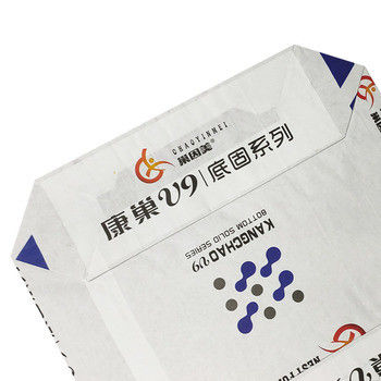 Kelembaban tahan katup bawah persegi PP kantong semen 70gm sampai 100gm kemasan kosong