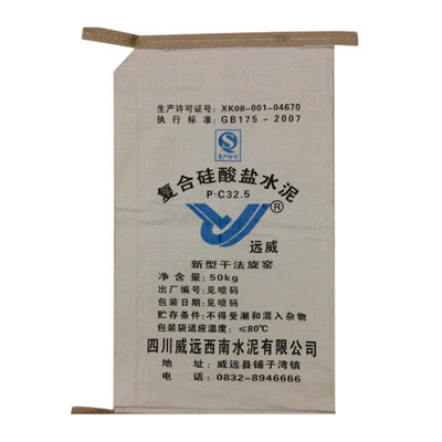 Wpp PP Woven Packaging Bags 20kg 25kg 40kg 50kg Untuk Pigmen Tile Adhesive