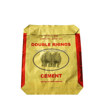 25KG 40KG 50KG PP Semen Tas Kosong Blok Bintang Iklan Tas Karung Katup Bawah