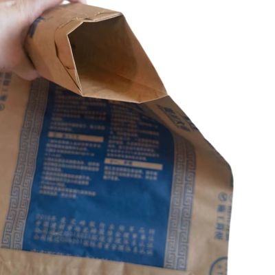 25KG 40KG 50KG AdStar 2 Ply Paper Bags Valve Paper Bags Untuk Kemasan Semen