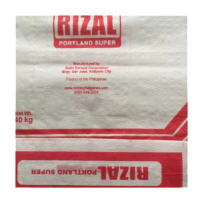 Hot Sale 25KG 40KG 50KG Bintang Iklan Tas PP Blok Bawah Tas Katup Semen Tas Karung Semen