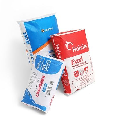 Tas Katup PP Tahan Minyak 25KG 40KG 50KG Tas Bahan Konstruksi ISO9001