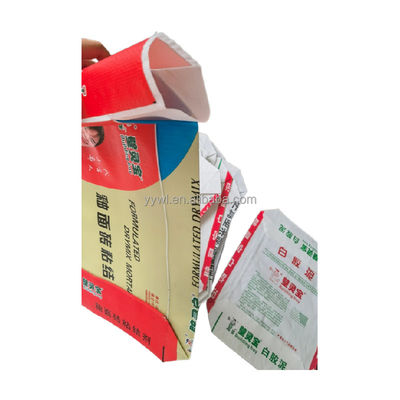 25KG 40KG 50KG Dicetak Tas Anyaman BOPP Blok Karung Katup Semen Bawah