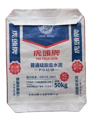 Penjualan terbaik 20KG 25KG 40KG 50KG PP Valve Block Bawah kantong semen kosong pembuatan China