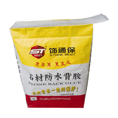 Katup BOPP Kantong Semen PP Blok Bawah 20KG 40KG 50KG Kantong Katup PP Kosong