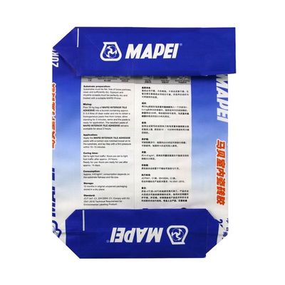 Blok Bawah Tas Katup Anyaman PP 20kg 25kg 40kg 50kg Tas Semen Plastik