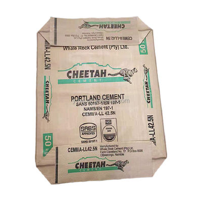 ISO9001 50Kg Tas Semen PP Anyaman Kosong Sampel Gratis Tas Semen Laminasi