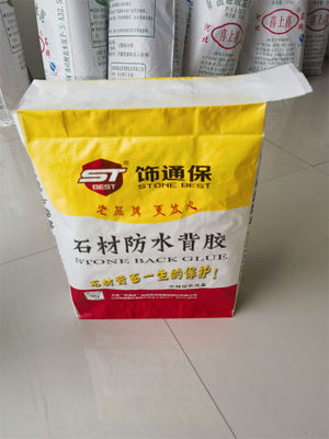 Custom PP Valve Bag White Ceramic Tile Glue Packaging Semen Tas 50kg
