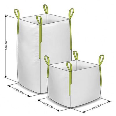Konstruksi Semen Jumbo Bag Flat Bottom 1 Ton Bulk Bag With Printing
