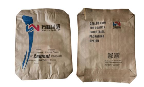 Tas Kemasan Semen 80GSM Kosong Woven Polypropylene Bags 50kg 20kg 40Kg
