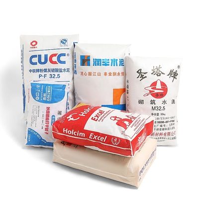 20kg 25kg Woven PP Valve Bags untuk packing tile adhesive