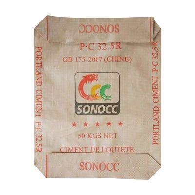 25 KG 40 KG 50 KG PP Woven Bag Kosong PP Cement Bag Blok Bagian Bawah Dengan Katup