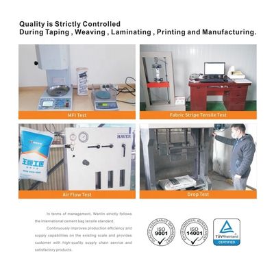 25 KG 40 KG 50 KG PP Woven Cement Sack kosong PP Klep Bag Blok Bagian bawah Dengan Klep