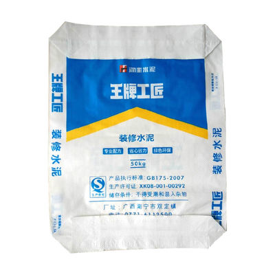 Daur ulang Customized Mortar PP kantong semen Untuk semen 40kg pabrik