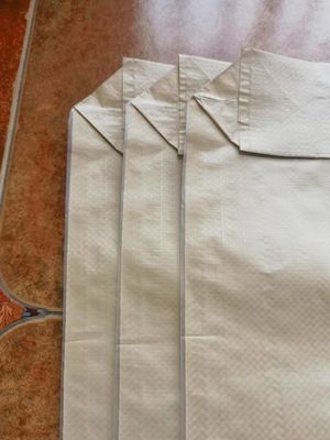 60x50x10cm 80GSM Kantong Kemasan Plastik untuk Pengisian Mortar Bahan Bangunan