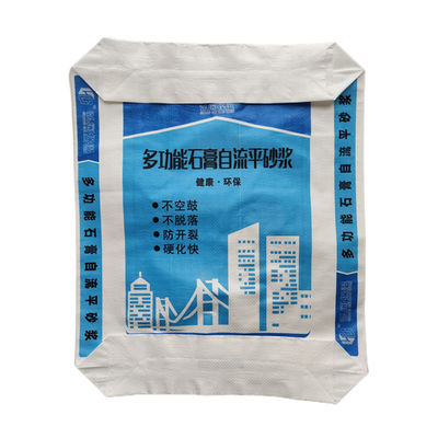 36x46x11cm 80GSM ((60+20) Kantong katup PP tenunan untuk campuran kering