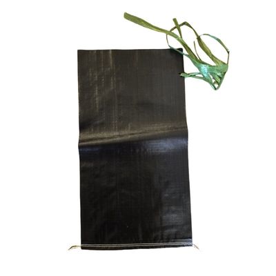 Tahan sinar UV Kantong Jahit Woven PP Kosong untuk Pengemasan Pasir dengan Tali Tie