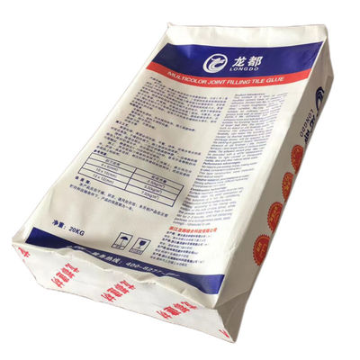 20kg 25kg Tile Adhesive Plastic BOPP Woven Bags Tas Kemasan Bahan Bangunan