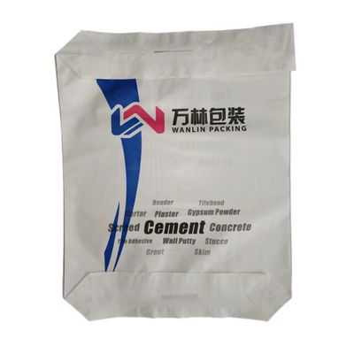 Bahan kimia Masterbatch katup kosong PP kantong semen Gypsum mortar Putty Tile Perpaduan kemasan