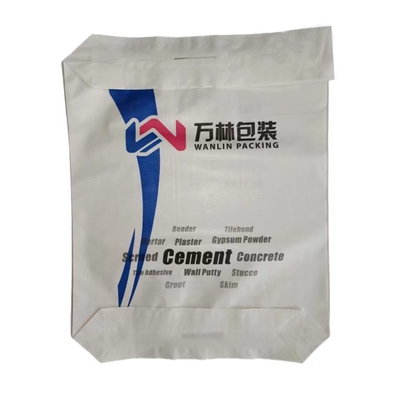 Kantong katup kosong untuk Masterbatch Kimia Semen Gypsum Mortar Putty Tile Adhesive Fertilizer ISO9001 2008 Sertifikasi