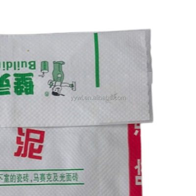 Bahan kimia Masterbatch katup kosong PP kantong semen Gypsum mortar Putty Tile Perpaduan kemasan