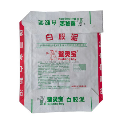 Bahan kimia Masterbatch katup kosong PP kantong semen Gypsum mortar Putty Tile Perpaduan kemasan