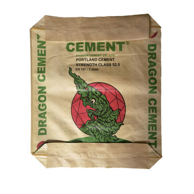 25 KG 40 KG 50 KG Kantong Semen Katup PP Tenun Karung Kosong Kemasan Cetak Flexo Industri