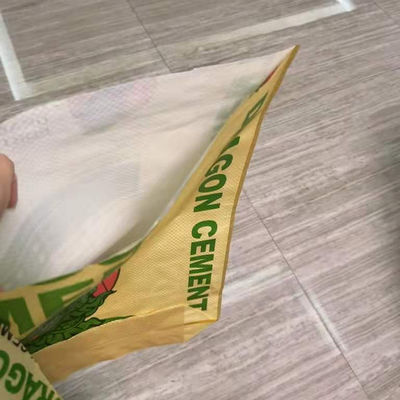 25 KG 40 KG 50 KG Kantong Semen Katup PP Tenun Karung Kosong Kemasan Cetak Flexo Industri