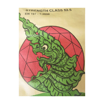 25 KG 40 KG 50 KG Kantong Semen Katup PP Tenun Karung Kosong Kemasan Cetak Flexo Industri
