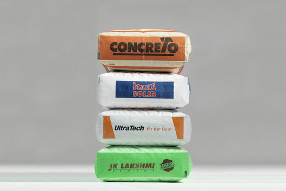 Woven Polypropylene Laminated Tubular Valve Bag untuk 50kg Square Bottom Cement Bag Surface Printing 100% Virgin Polypropylene