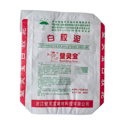 ISO9001:2008 Bersertifikasi 25KG 50KG Karung Semen PP Valve Anyaman dengan Dasar Persegi dan Segel Panas