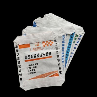 Kantong Semen Bersertifikasi ISO9001:2008 yang Dapat Didaur Ulang dan Disesuaikan serta Kantong Katup PP untuk Mortar dan Bubuk Kimia