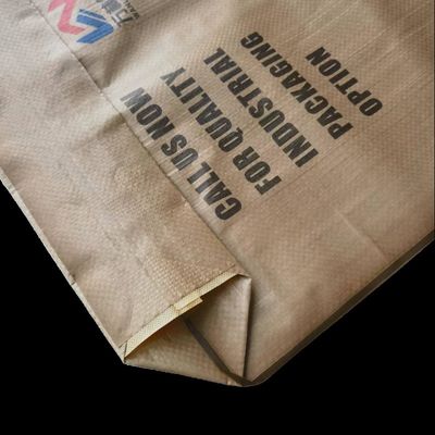 Tas katup PP tahan kelembaban dengan segel panas untuk 20kg-50kg semen dan bubuk gipsum