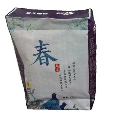 20kg 25kg Tile Adhesive Powder Bag PP Valve Bag with Square Bottom and 100% Virgin Polypropylene