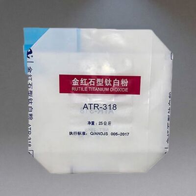 Kantong Katup PE Tugas Berat 25KG untuk Karbon Hitam dengan Katup Tuck In