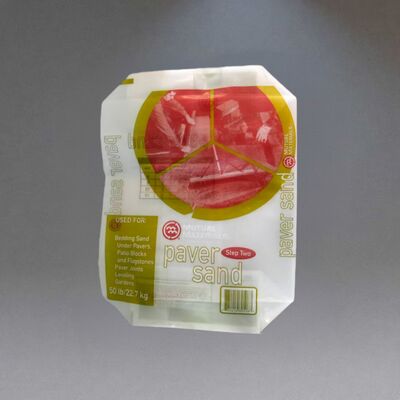 Labyrinth bernapas Heavy Duty PE Valve Bags dengan Center Seam untuk 50LB 22,7kg Paver Sand