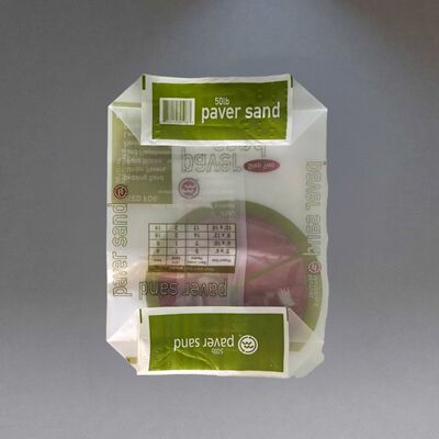 Labyrinth bernapas Heavy Duty PE Valve Bags dengan Center Seam untuk 50LB 22,7kg Paver Sand