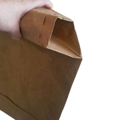 2 Lapisan 90GSM Kantong Katup Kertas dengan Bagian Bawah Blok untuk 50kg Kantong Kemasan Semen