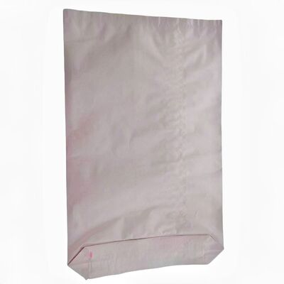 Kantong Kertas Kraft Bermuka Terbuka Bagian Bawah Kuadrat Disesuaikan untuk Pengemasan Bubuk Dolomit