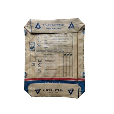 Tas Katun Plastik Anyaman Berkatup Berdasar Kotak AD Star PPW Laminated 50kg Semen