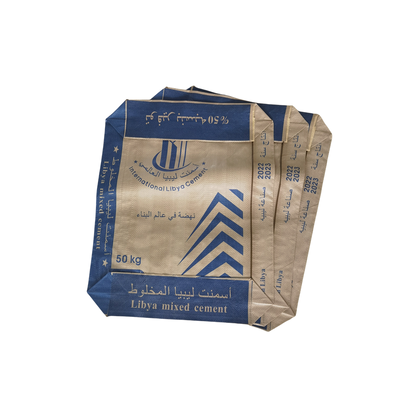 50KG PP Semen Bag Tahan Lembab Dasar Kotak Kantong Semen Katup PP Anyaman 75GSM hingga 90GSM