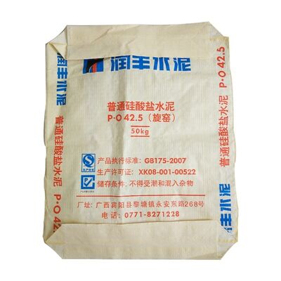 Tas Anyaman PP Dengan Tali Pengikat Tahan UV Tas Pasir Industri Stabil UV Opsional Tas Pasir untuk Industri Berat dan Konstruksi