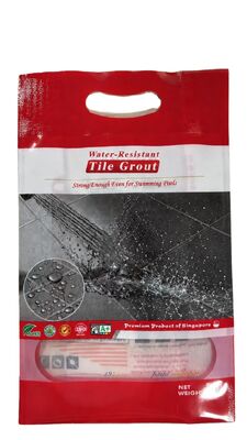 1kg 2kg Kantong Kemasan Kotak Grout BOPA Kantong PE Laminasi dengan Genggam Die Cut