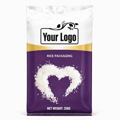 Kantong beras 5kg 10kg 15kg 25kg Bopp Laminated Woven Bags Gusset Side for Flour Rice Feed and Agriculture