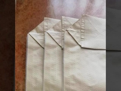 Kantong Pasir Polypropylene Anyaman Putih Daur Ulang Tas Kerikil Kosong 50KG